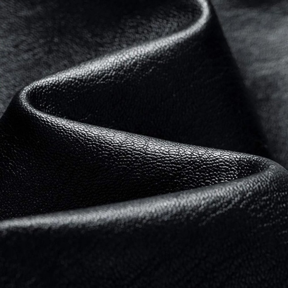 Black Mens Zip Up PU Leather Jacket - Picture 6 of 7